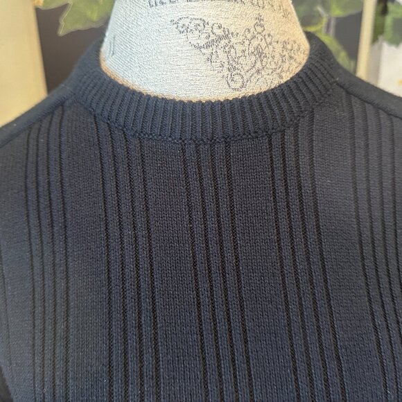 MICHAEL BRANDON MEN'S PULLOVER CREW NECK SWEATER:PRE-OWNED BLACK LARGE - Picture 5 of 11